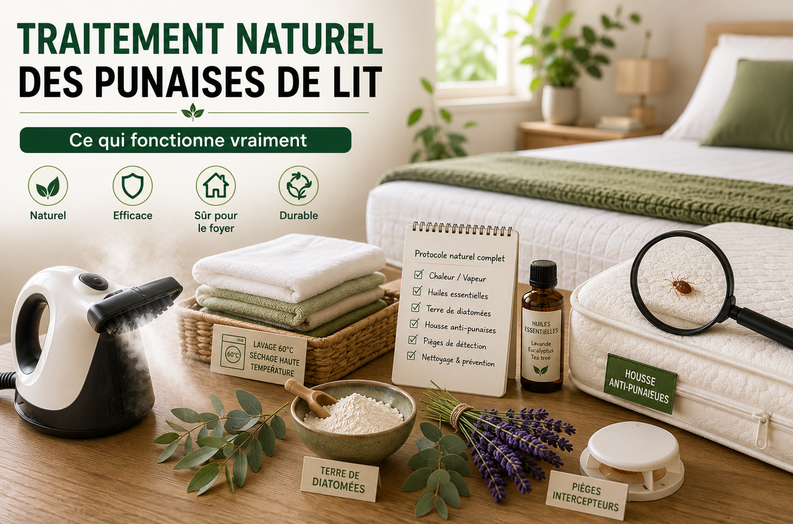 Traitement naturel des punaises de lit