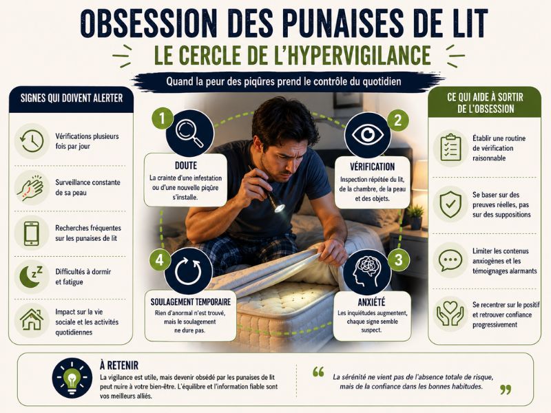Infographie Obsession des punaises de lit