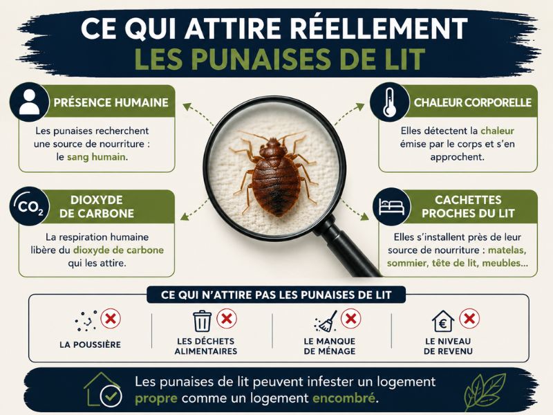 infographie punaise de lit et logement