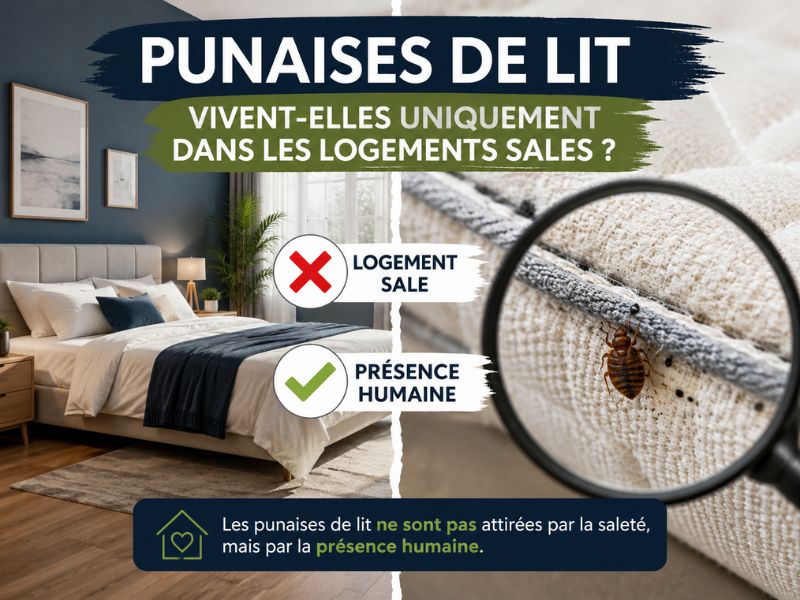 punaises de lit et logement sale