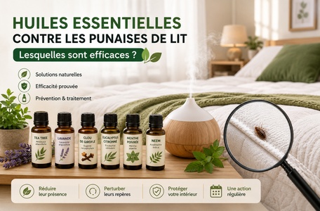 les huiles essentielles contre les punaises de lit