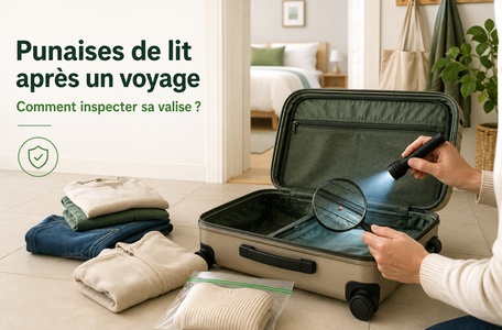 punaises de lit valise retour voyage